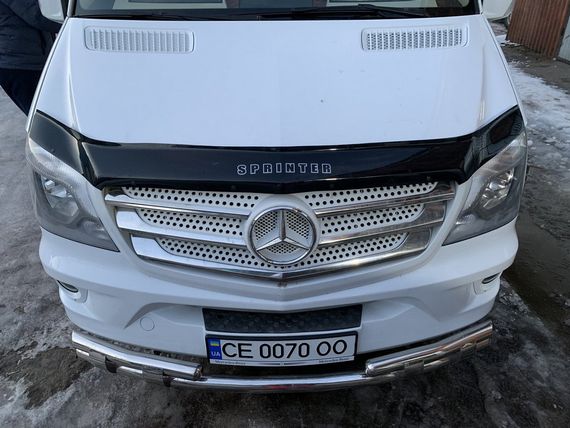 Передняя нижняя дуга Shark (нерж.) 2013-2024 для Mercedes Sprinter | Зображення 6