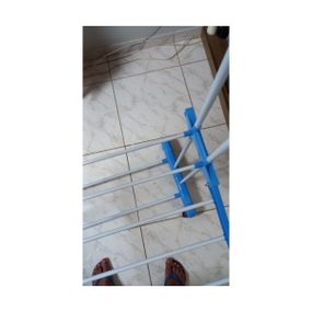 Сушилка для белья напольная Tiers Garment Rack With Wheels Синяя