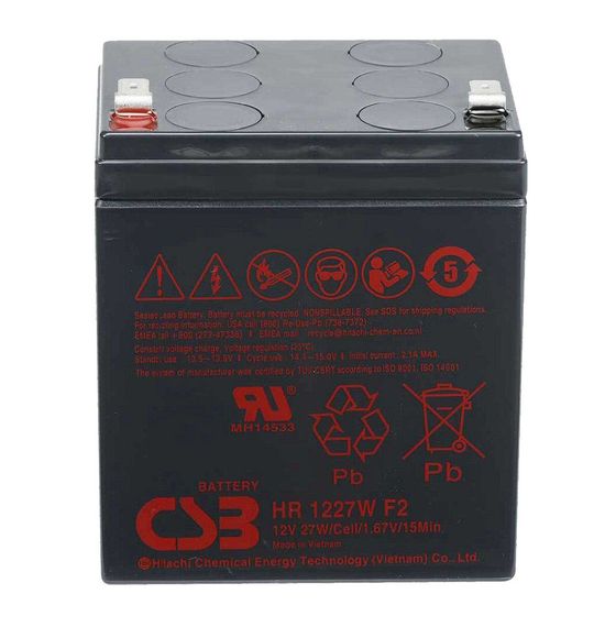 Аккумуляторная батарея CSB HR1227WF2, 12V 6,5Ah (90х70х106мм), 1.97 kg Q10