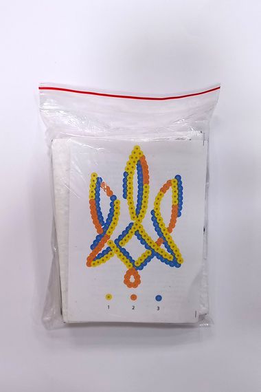 Міні картина з паєток "Тризуб" АРТ 04-01 Колібрі Art, у пакеті (4823280252152) | Зображення 1