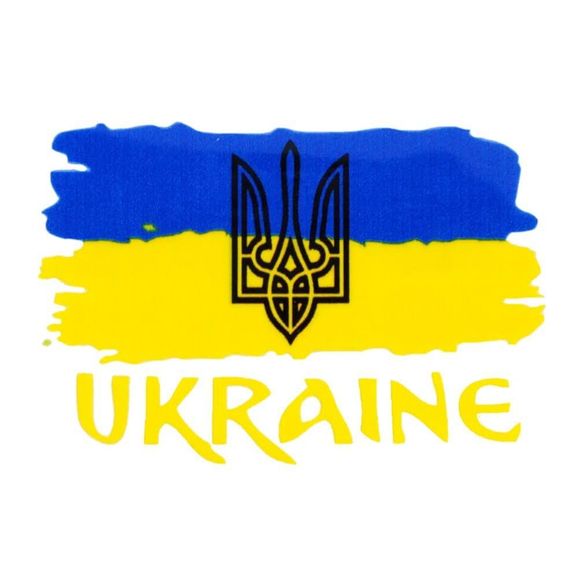 Біла футболка з патріотичною аплікацією "прапор" | Зображення 8