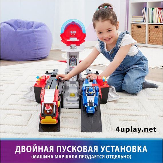 Ігровий набір Spin Master Paw Patrol Mighty Movie Aircraft Carrier Штаб-квартира авіаносець Щенячий Патруль | Зображення 4