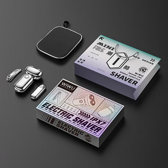 Портативна електробритва WIWU Wi-SH005 3 in 1 gentleman Shaver sets Silver | Зображення 5