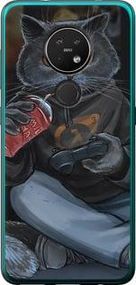 Чохол на Nokia 7.2 gamer cat із пластику FCh_033284