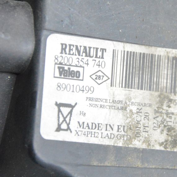 Фари Renault Laguna II 2005-2007 рестайл ксенон Фара ліва права Рено Лагуна 2 8200354740 | Зображення 9