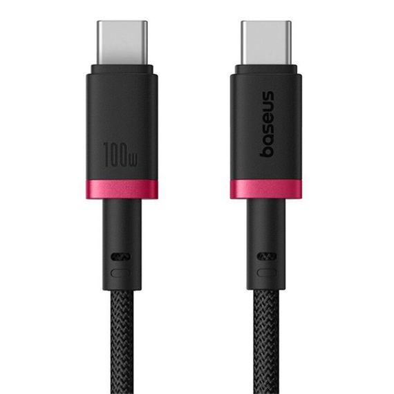 Дата кабель Baseus Dura Series Fast Charging Type-C to Type-C 100W (1m) (P10377803U01) Red / Black