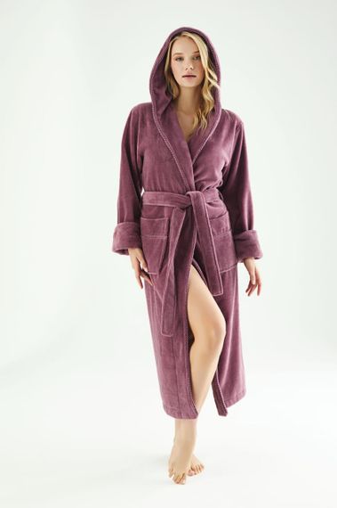 Женский халат Nusa 6890, фуксия XL | Зображення 4