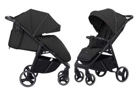 Коляска прогулянкова CRL-8512 "Bravo" Pure Black CARRELLO