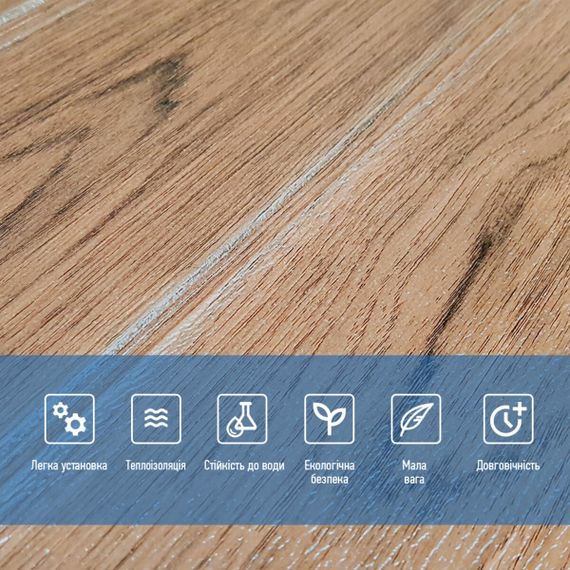 Самоклеюча 3D панель під світлий дуб 2800x700x3мм SW-00001770 | Зображення 4