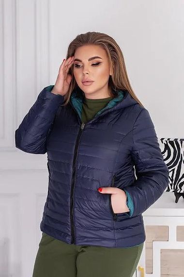 Куртка двостороння, арт.185, темно-синій / аква | Зображення 6