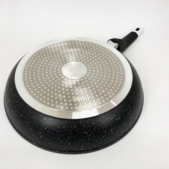 Сковорода UNIQUE UN-5137 28 см граніт темний, Сковорода з антипригарним покриттям для газової плити | Зображення 5