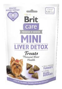 Ласощі для собак малих порід для здоров'я печінки Brit Care Mini Treats Liver Detox, 50 гр