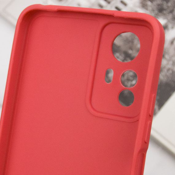 Силиконовый чехол Candy Full Camera для Xiaomi Redmi Note 12S Красный / Camellia | Зображення 4
