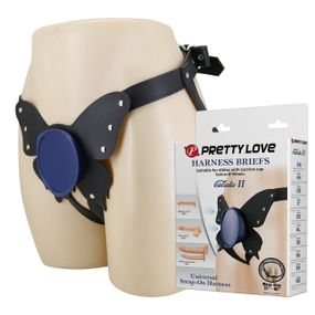 Универсальная система для страпона Pretty Love - Caldric II Black & Blue Universal Harness Briefs, BW-022107-1 Sex Aura