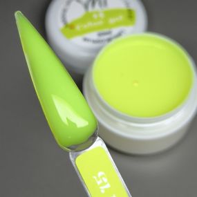 Гель для нарощення нігтів Mi Color Gel 15 (неоново-жовтий) 5мл