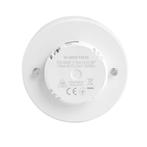 Лампа 12W GX53 3000K 220V LED Videx | Зображення 1