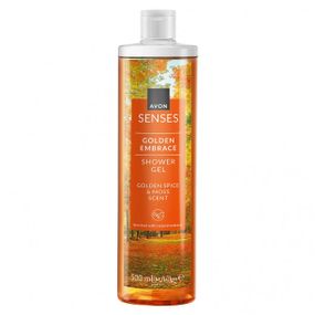 Гель для душу Avon Senses «Золоті обійми» з ароматом спецій і моху, зволожуючий, 500 мл