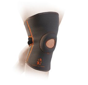 Наколінник Мадмакс MFA-297 Knee Support with Patella Stabilizer Dark Grey/Orange M