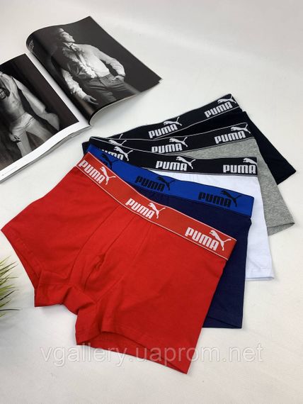 Мужское нижнее белье Puma | Мужские боксеры набор из 5 штук | Зображення 3
