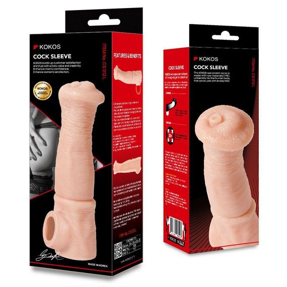 Насадка на член Kokos Cock Sleeve CS 012 L Sex Aura | Зображення 5