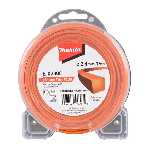 Жилка косильная "квадрат" 2.4 мм Makita E-02808 (15 м)