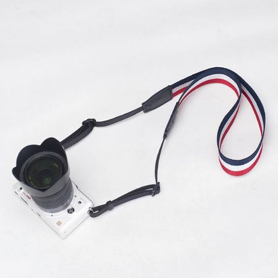 Тканевый ремень для фотоаппарата универсальный CAMERA STRAP нашейный плечевой из ткани для фотокамеры | Зображення 3