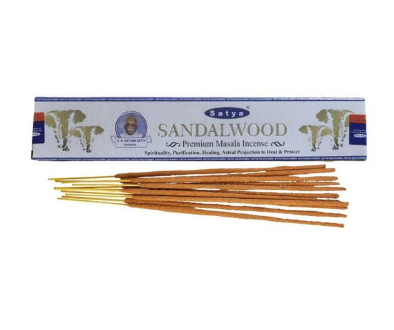 Аромапалички (пахощі) Satya Sandalwood Premium (Сандалове дерево преміум) 15г 8904234402970