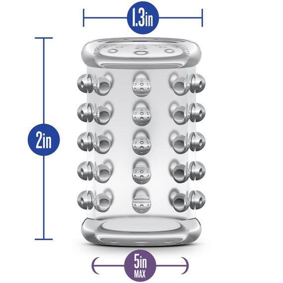 Насадка STAY HARD-COCK Sleeve 02, CLEAR, Бесцветный прозрачный | Зображення 3