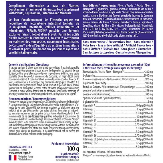 Противоаллергический комплекс INELDEA SANTE NATURELLE PERMEA-REGEN 10 sachets Red Fruits | Зображення 1