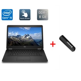 Ультрабук Dell Latitude E7470 / 14" (2560x1440) IPS Touch / Intel Core i5-6300U (2 (4) ядра по 2.4 - 3.0 GHz) / 8 GB DDR4 / 256 GB SSD / Intel HD Graphics 520 / WebCam / HDMI / Windows 10 б/в + Подарунок Флеш-накопичувач USB 32 GB