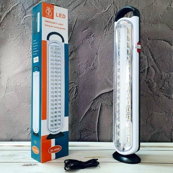Ліхтар-лампа акумуляторна підвісна/настільна Emergency Light Bb-960A Біла