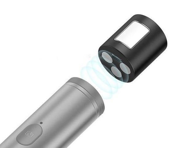 Селфі палиця - монопод для телефону з пультом Bluetooth Remax Life RL-EP01 Сіра