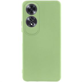 Чехол TPU GETMAN Liquid Silk Full Camera для Oppo A60 4G Зеленый / Pistachio