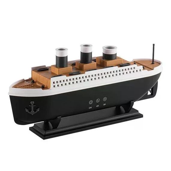 Зволожувач повітря Титанік AND-20-21PCS у вигляді моделі корабля • USB-дифузор ефірної олії humidifier для дому, офісу та декору