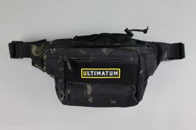 Поясна сумка ULTIMATUM RT-9000,Чоловіча  тактична нагрудна поясна сумка бананка Чорний мультикам