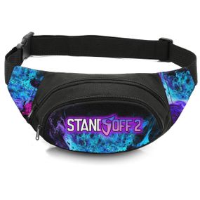 Сумка-бананка дитяча з принтом Standoff 2 поясна сумка для хлопчика (4632)