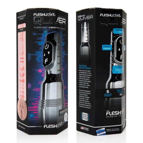 Вібромастурбатор Fleshlight Pink Quiver, Тілесний | Зображення 4