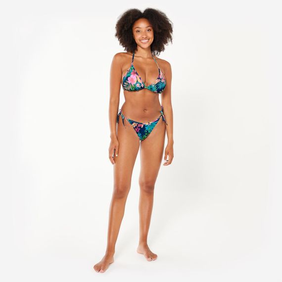 Верх купальника жіночий Mae з трикутними чашками синій з принтом - EU46 UA52 | Зображення 1