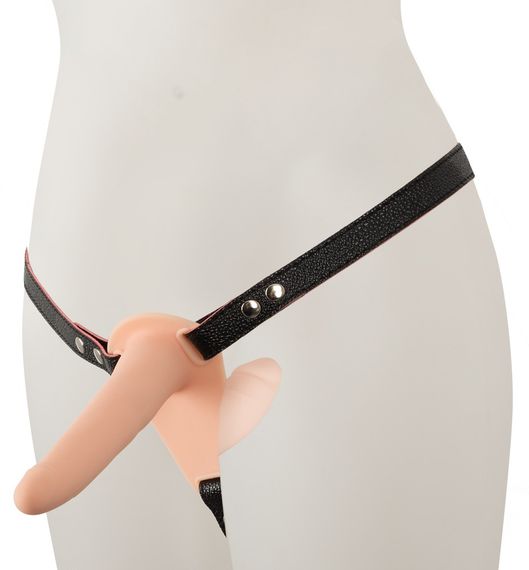 Страпон - Vibrating Double Strap-On | Зображення 2