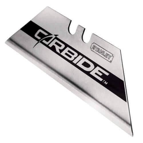 Леза запасні для оздоблювальних робіт, трапецеподібні Carbide, довжиною 62 мм, шириною 19 мм, товщиною 0.6 мм, 5 штук STANLEY | Зображення 1