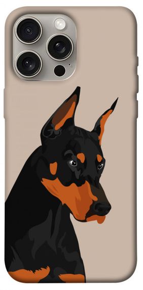 Чохол з картинкою Doberman для Apple iPhone 15 Pro Max (6.7")