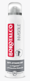 BOROTALCO Invisible Anti-Stains Dry 48 годин, 150 мл