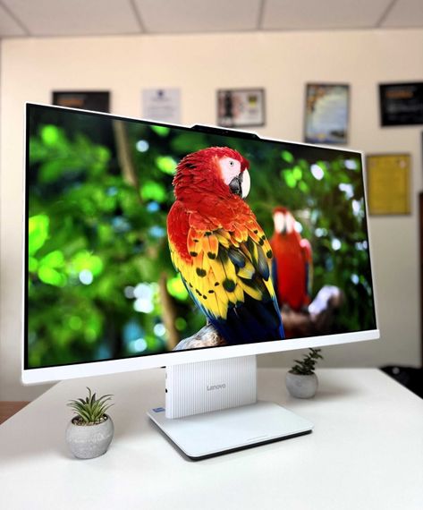 Моноблок Lenovo IdeaCentre 3 27IRH9/27" (1920x1080) IPS / Intel Core i5-13420H (8(12) ядер по 3.4 - 4.6 GHz) / 16 GB DDR5 / 512 GB SSD / Intel UHD Graphics / WebCam / 2x 3W / Клавіатура та мишка | Зображення 3