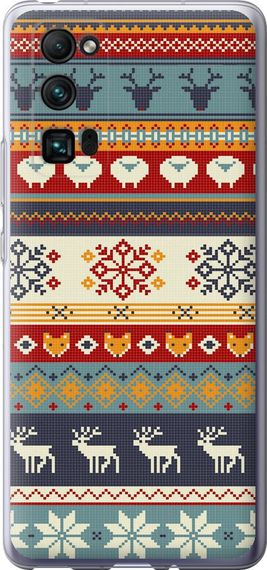 Чехол на Huawei Honor 30 Pro Рождественский орнамент "3303u-1920-17620"