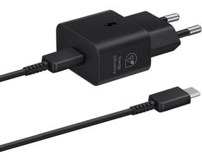 Мережевий зарядний пристрій Samsung 25W Travel Adapter + Type-C cable Black (EP-T2510XBEGEU)