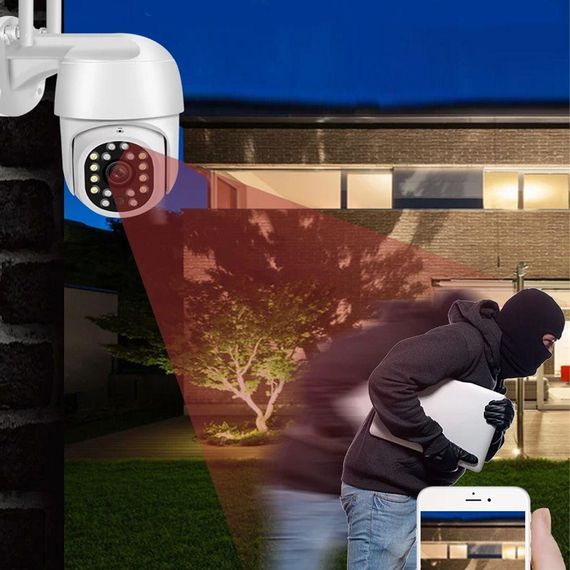 WiFi камера відеоспостереження з датчиком руху, 5Мп, HX A 1536C / Вулична IP камера спостереження / Поворотна відеокамера | Зображення 3