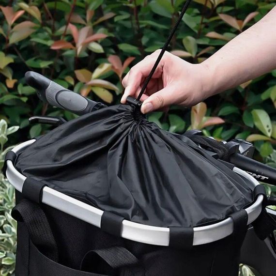 Велосумка-кошик на кермо велосипеда, до 5 кг, 3 кишені / Велосипедна сумка / Складна сумка для велосипеда з ручками | Зображення 5