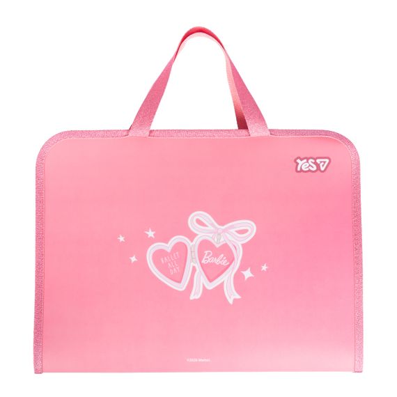 Папка-портфель В4 YES FC Barbie Shiny 492479 26х35х3 см
