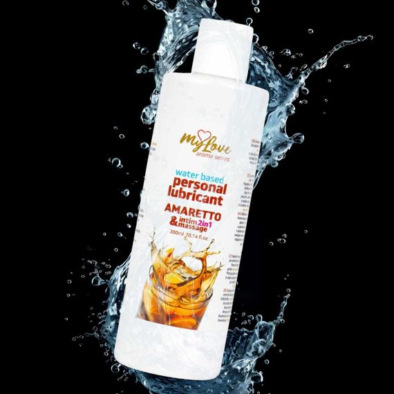 2в1 лубрикант та масажний гель - MyLove Aroma Series Intim&Massage Amaretto, 300 мл Sex Aura | Зображення 3