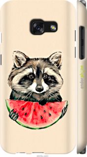 Чохол на Samsung Galaxy A3 (2017) Єнотик з кавуном "4605m-443-2448"